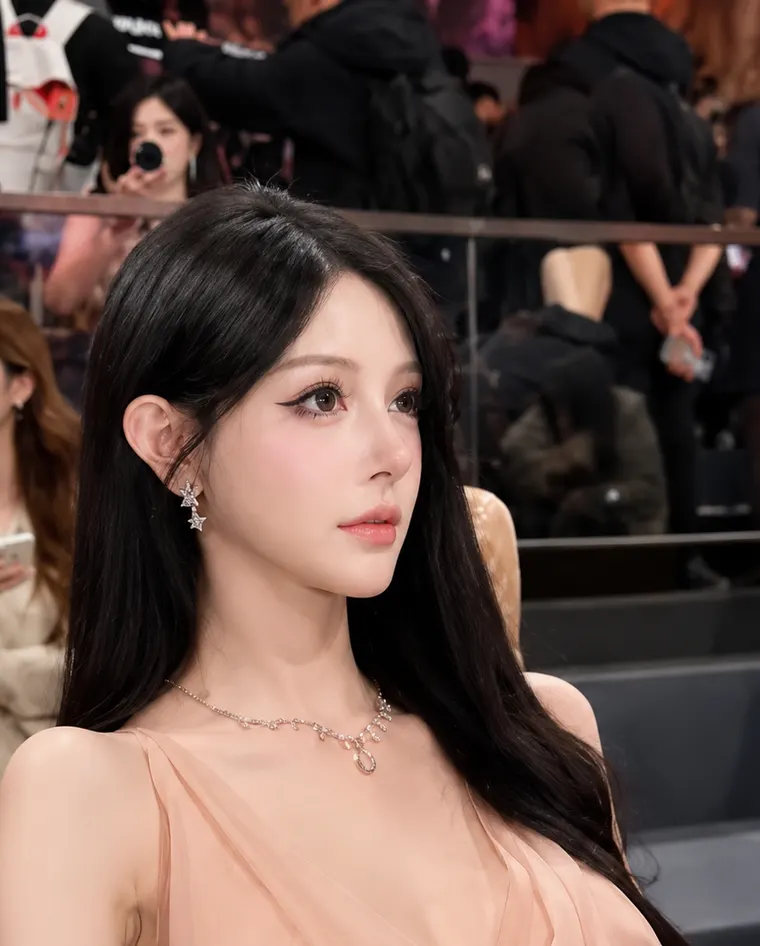 Polished influencer-style portrait representing the Shanghai princess profile archetype